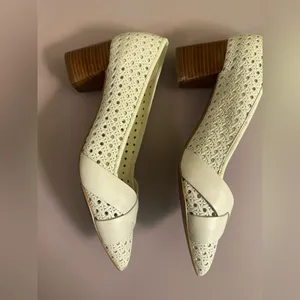 New Cole Haan white block heel dress sandals thumbnail 2