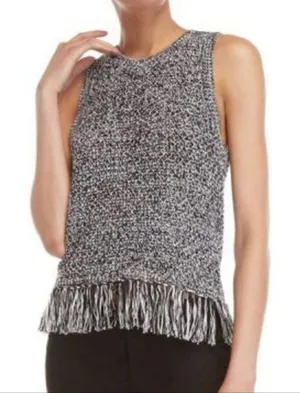 Rebecca Minkoff Sleeveless Knit Fringe Top Small thumbnail 1