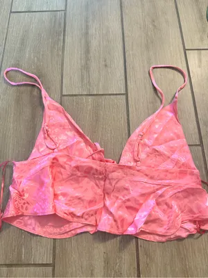 Pattern Pink Satin Tie thumbnail 4