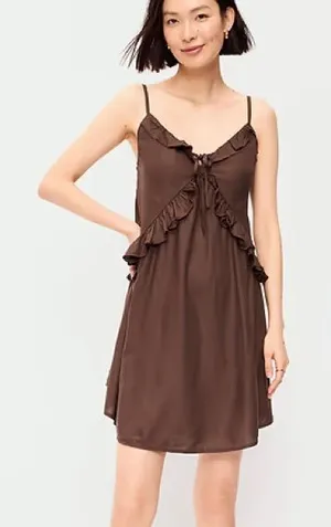 Old Navy Ruffle front cami shift dress thumbnail 1