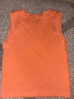 Moa Moa Bright Orange Sleeveless Tank Top thumbnail 2