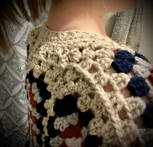Handmade crochet cropped cardigan  thumbnail 9