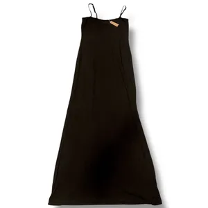 SKIMS NWT Soft Lounge Long Slip Dress Ribbed Black Sz XL thumbnail 3