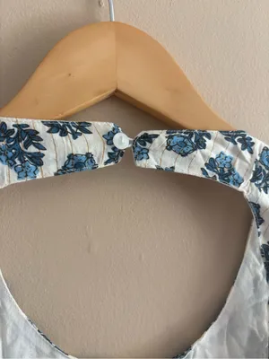 Lulus Flirty Fave Ivory Floral Print Tie-Back Midi Dress Size Small Sleeveless thumbnail 11