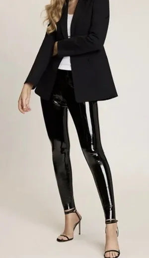 Commando Black Faux Patent Leather Legging (Style SLG25) thumbnail 1