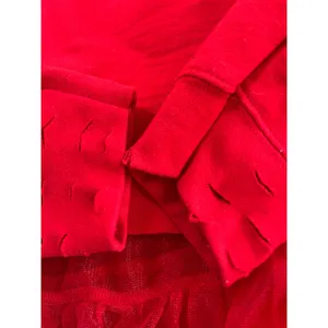 Wisconsin Badgers Reworked Gameday Set Distressed Sweatshirt Tulle Skirt Red M‎ thumbnail 8