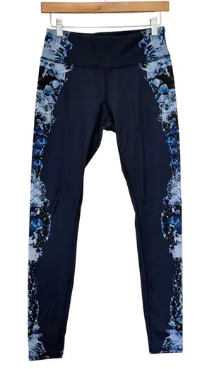 ALO Yoga High Waist Air Brush Leggings Dark Crystal Sky Blue Sz XS thumbnail 1