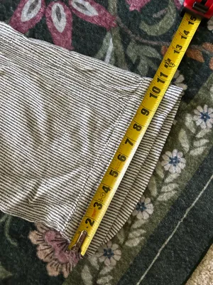 Wide leg striped pants Gray thumbnail 4