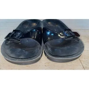 Birkenstock Alpro Black‎ Patient leather Sandals 39 L8 M6 thumbnail 5