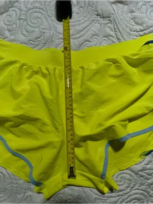 Under Armour Women's Neon Lime Training Shorts with Gray Reflective Trim‎ thumbnail 10