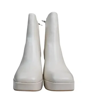 Dolce Vita Womens 10 Ulyses Platform Bootie in Ivory Leather NEW thumbnail 4