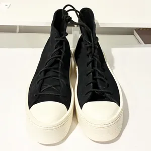 Converse Chuck Taylor Black Suede All Star Modern Platform Hi Top Sneakers Sz 9 thumbnail 2