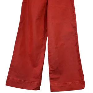Marine Layer Wide Leg Bridget Crop Orange Denim Pants Size 4 NWOT Womens thumbnail 11
