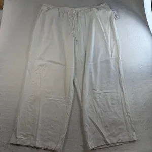 Wild‎ Fable Plus 1X Linen Blend Wide Leg Pants Relaxed Baggy Resort Boho Women’s thumbnail 3