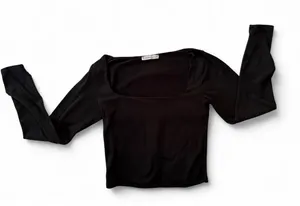 Sincerely Jules black long sleeve top. No sizing tag but size XS/S. thumbnail 1