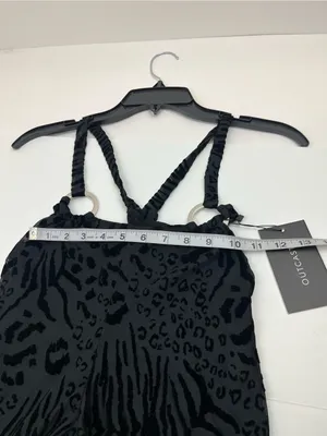 Outcast Jana Pants Black Animal Print Stretch‎ Womens Size Small Low Rise NEW thumbnail 8