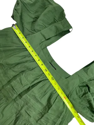 J. Crew Olive Green Calliste mini dress in cotton voile thumbnail 9