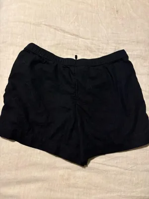 Abercrombie and Fitch Black Linen Shorts thumbnail 5