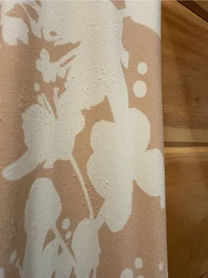 aerie High-Waist Floral Flare Pants in Cream & Tan thumbnail 3