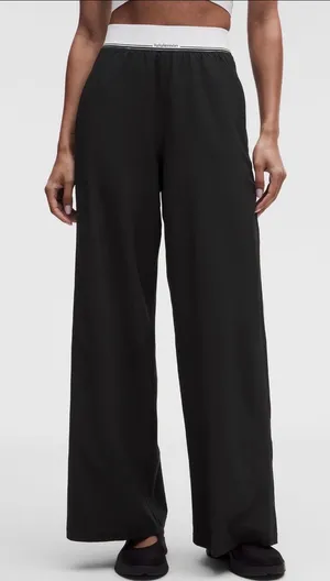 Lululemon Swift High-Rise Wide-Leg Pant Logo Waistband thumbnail 1