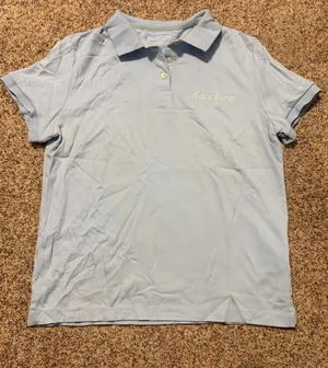 State Farm work shirt ladies women Small 6-8 polo collared Catastrophe Services Lands End brand. Cotton. Used. Small stain on the back shown in photos. thumbnail 1
