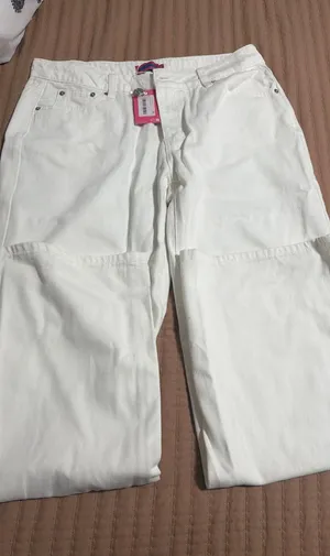 Edikted White Wide-Leg Jeans XL thumbnail 1