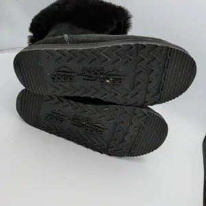 ABEO BIOsystem Black Suede Shearling Lined‎ Mid Calf Boots Womens Size 9 thumbnail 6