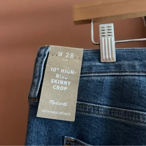 Madewell High-Rise Skinny Crop‎ Jeans in Bradfield Wash $138 NWT See Size Info thumbnail 6