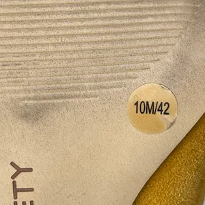 Sole Society Mustard Suede Leather Pointed Toe Block Heel Slip On Pumps Shoes 10 thumbnail 6