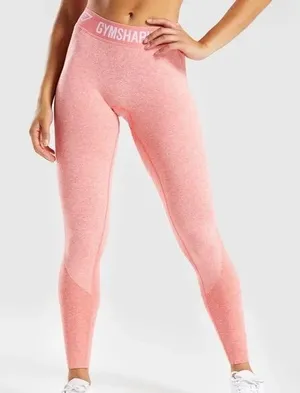 peach coral gymshark flex leggings higher waisted size large thumbnail 1