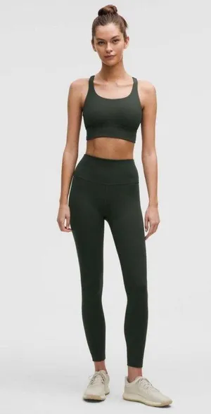 Wunder Train High-Rise Tight 25" Rainforest Green Size 8 NWT thumbnail 1