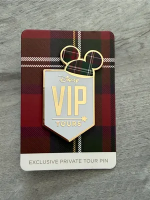 2026 Disney World VIP Tours Exclusive Private Tour Plaid Mickey Hat Pin thumbnail 4