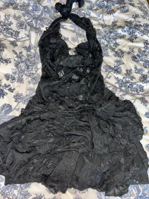 Romwe Black short mini dress thumbnail 5
