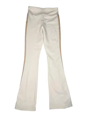 new adidas Originals ミ Ski Chic Flared Rib Retro 3 Stripe Leggings ミ Oatmeal ミ M thumbnail 10