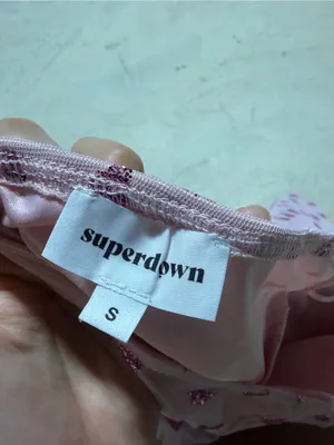 Superdown Strapless Pink Sequin Heart Ruched Mini Dress small thumbnail 4