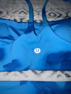 Lululemon wundertrain set hazy floral blue multi  thumbnail 9