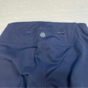 Athleta Gel‎ Sonar Navy White Striped 21" Capri Leggings Size XXS thumbnail 7
