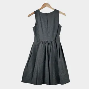 Zara Basic Jumper Dress Sz XS Gathered Waist School Girl Academia Minimalist‎ thumbnail 2