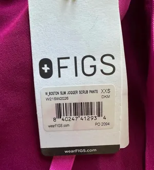 FIGS XXS Dark Magenta NWT thumbnail 2