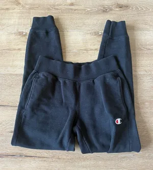 Champion Black Reverse Weave Joggers thumbnail 1