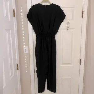 Moll V-Neck Jumpsuit in Black thumbnail 15