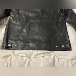 Jules Kae Audriana Faux Leather Trucker Jacket - NWT - Size L thumbnail 9