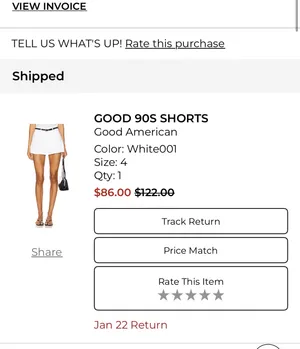 Good American Shorts Denim thumbnail 2