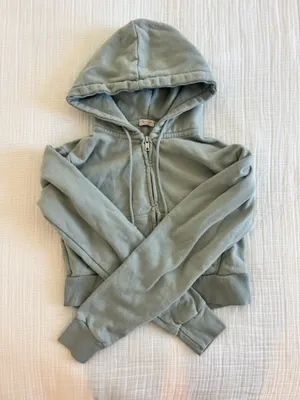 John Galt Cropped Sage Hoodie thumbnail 1