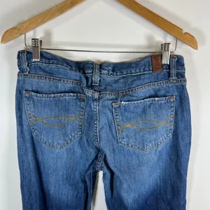 Abercrombie &‎ Fitch Womens Bootcut Jeans Size 8S Medium Wash Blue Denim Cotton thumbnail 8