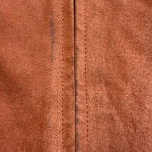 Chico's Women's Suede Leather‎ Jacket Zip Front Size Small Fitted Western Peachy thumbnail 6