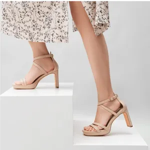 Greatonu Women's Heeled‎ Sandals Tan Size 10 thumbnail 6
