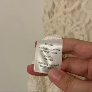 NEW REVOLVE House of Harlow 1960 Crochet Dress Size Large Knit Long Ivory beige thumbnail 7