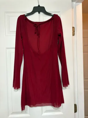 Maroon Dress thumbnail 2