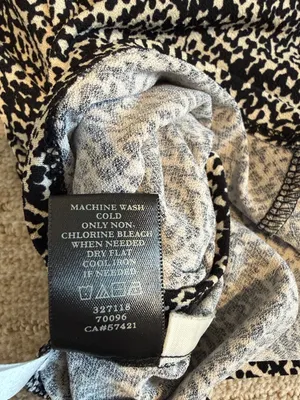 Ann Taylor black/cream knit top sz S thumbnail 7